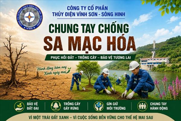 Hưởng ứng Ngày Thế giới chống sa mạc hóa và hạn hán. 